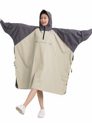 Women's Windproof Waterproof Long Poncho Raincoat