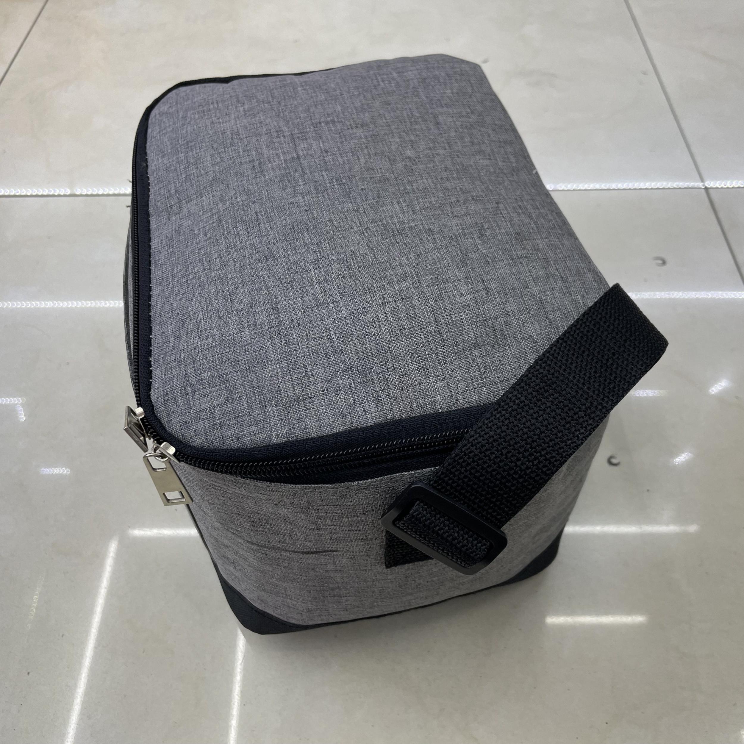 Classic Grey Insulation Lunch Bag for Office School