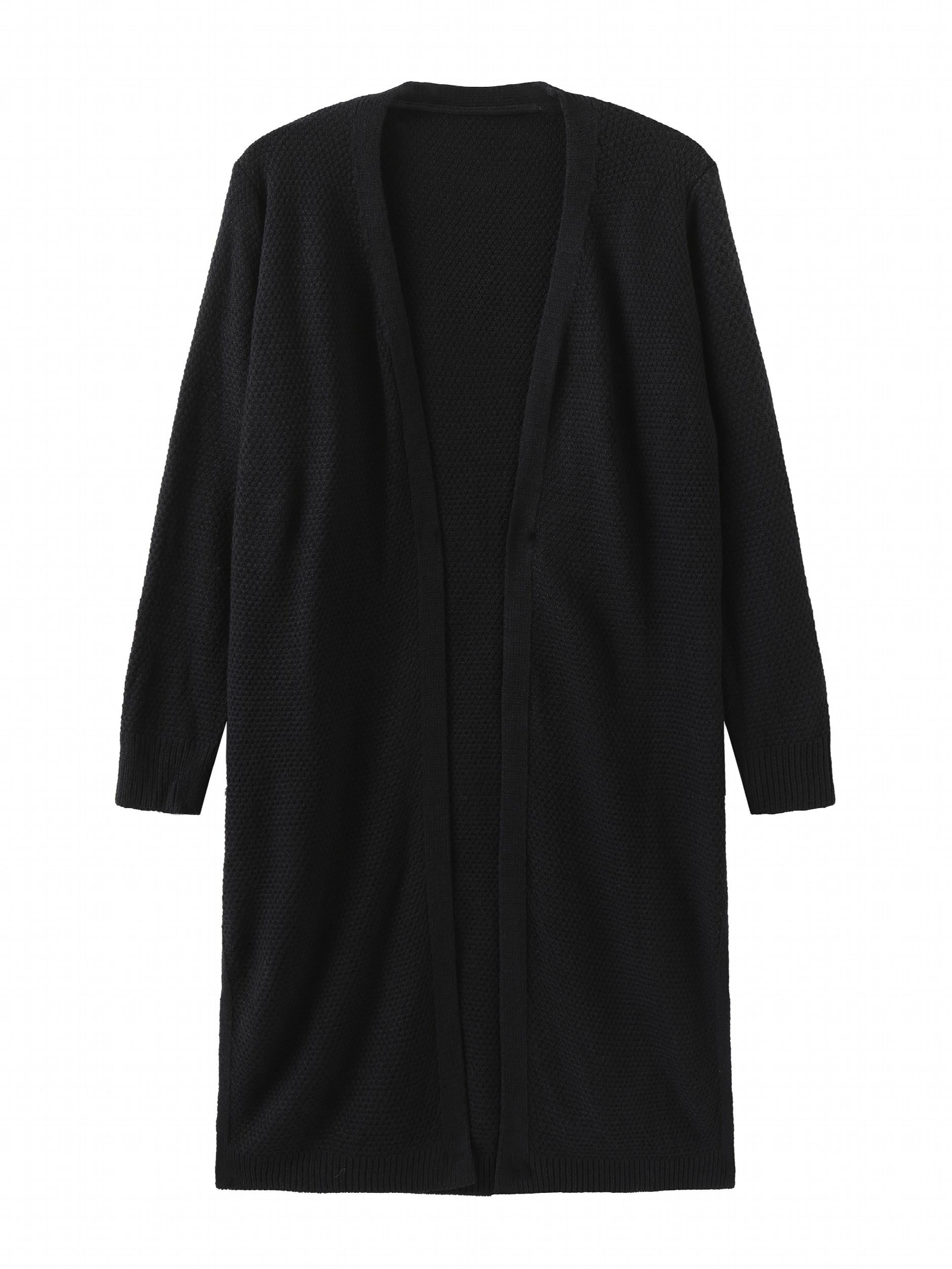 Boho Long Sleeve Side Split Cardigan for Women