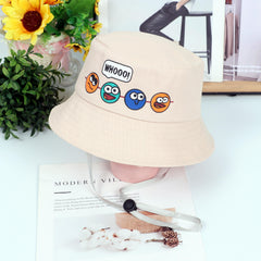 Cartoon Print Breathable Bucket Hat For Kids Outdoors