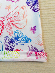 3pcs Girls Colorful Butterfly Soft Legging Cropped Yoga Pants