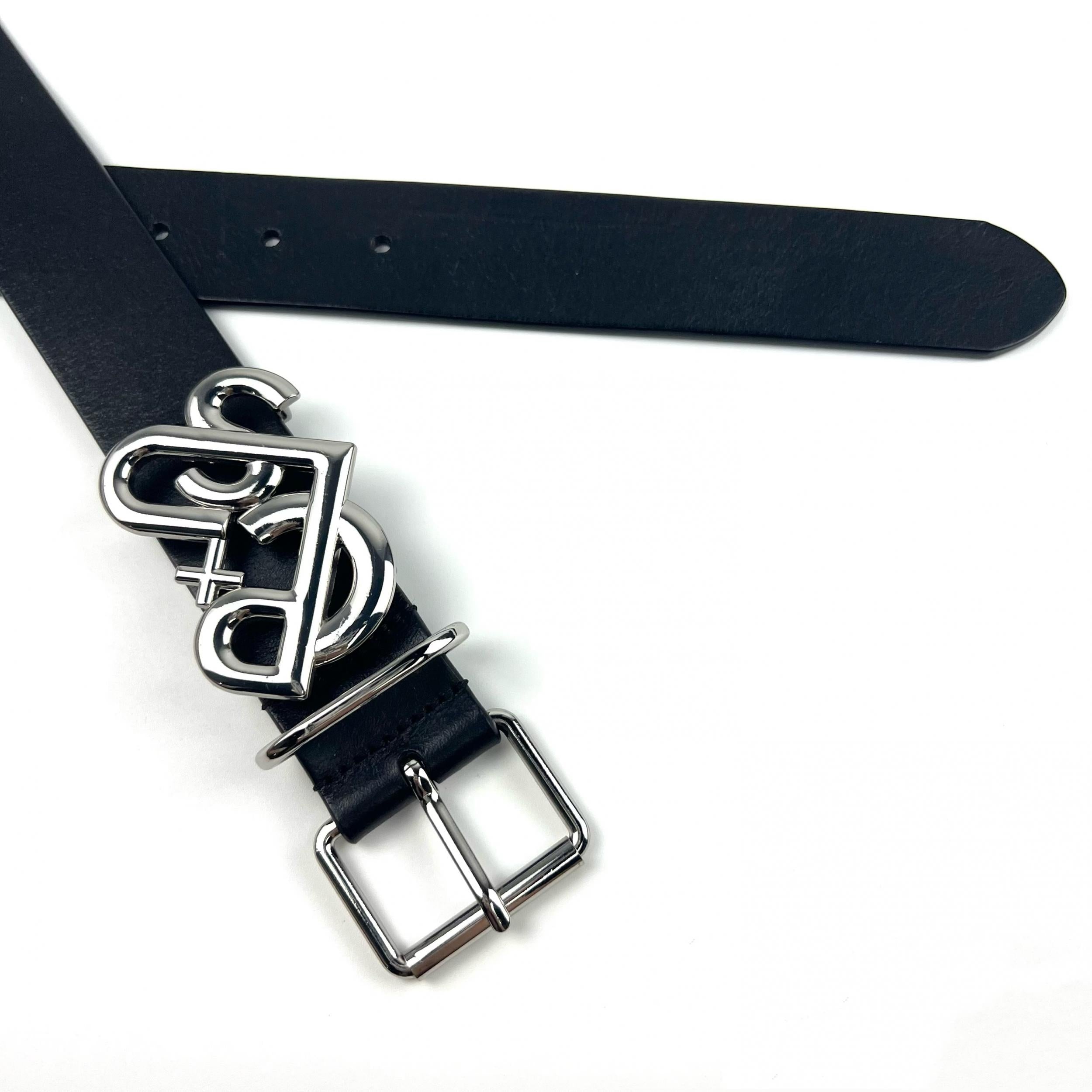 Gothic Cross Heart Leather Belt Vintage Punk Jeans Pants Belt For Women