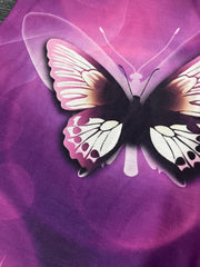 Purple Butterfly Dress for Girls 3D Print Sleeveless Summer Dress