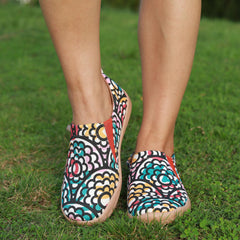 Floral Printed Slip On Canvas Shoes for Women