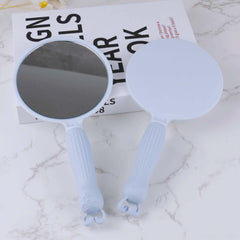 Cartoon Handle Candy Hand Mirror Portable Makeup Mirror