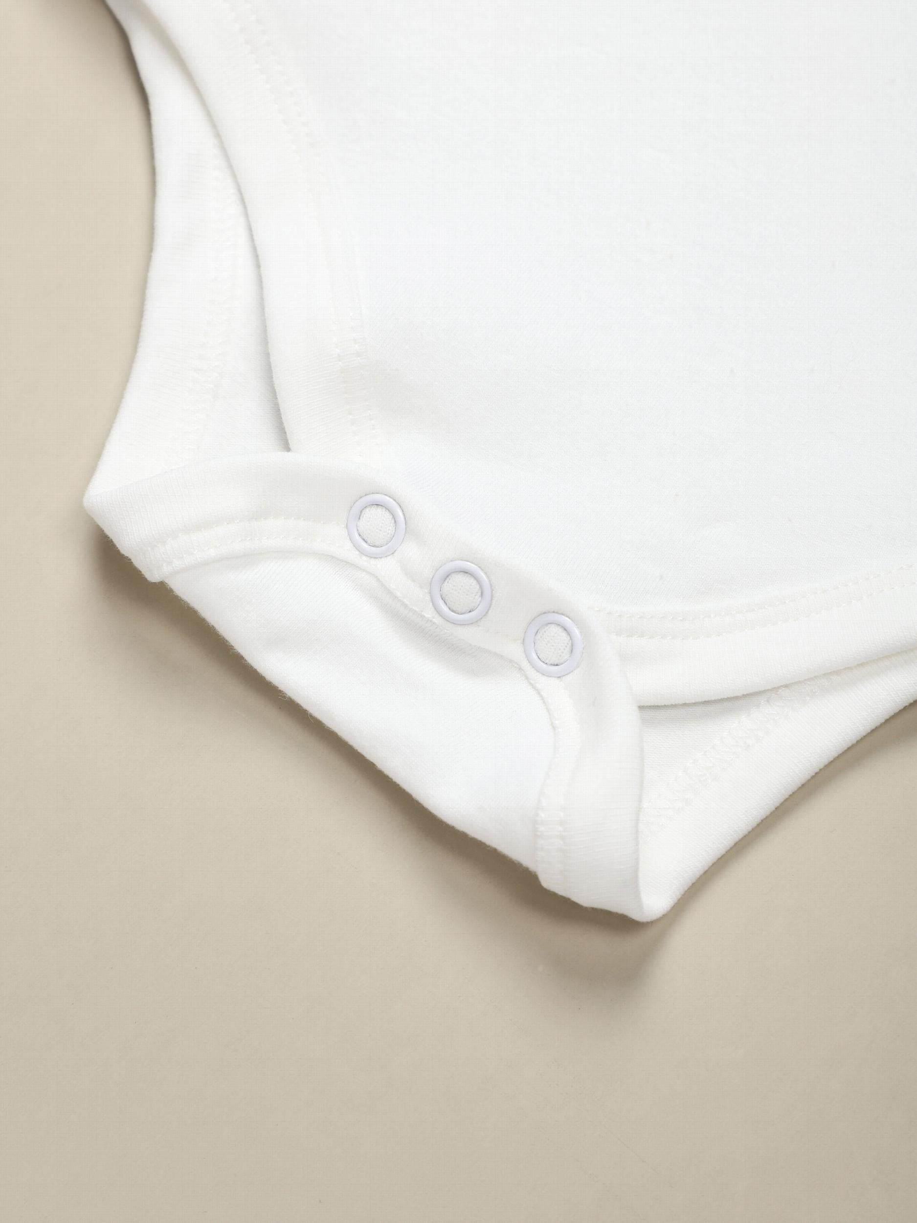 100% Cotton Baby Bodysuits Soft Crew Neck Baby Onesies