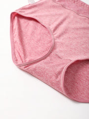 5 Pack Plus Size Seamless High Rise Panties Set