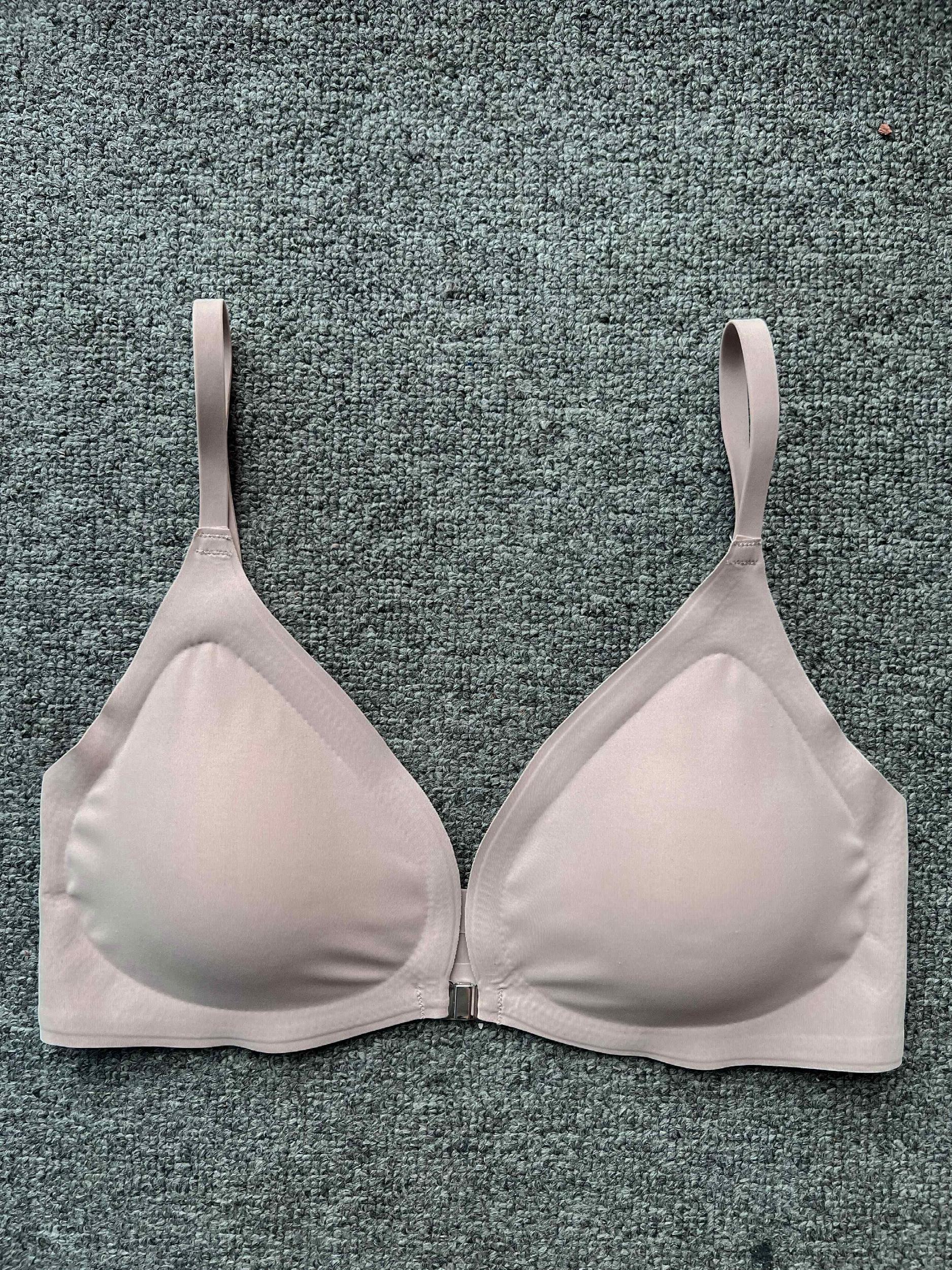 Wireless Front Buckle Triangle Bra for Women