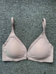 Wireless Front Buckle Triangle Bra for Women