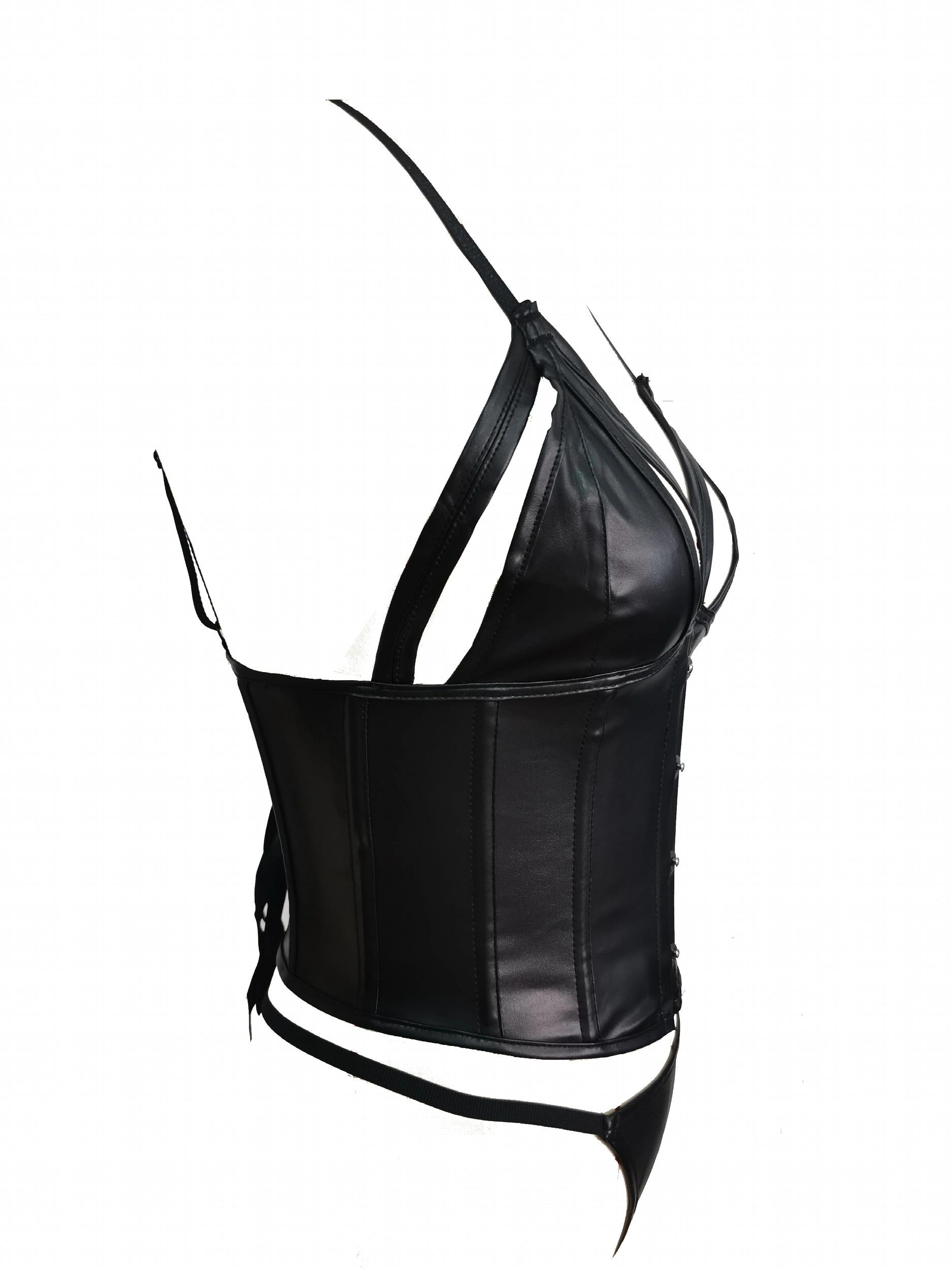 Strapless Cami Corset Bustier Lace Up Body Shaper Women's Lingerie
