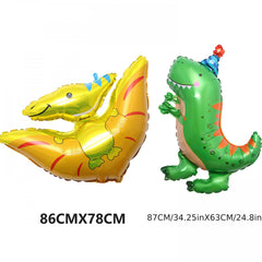 8pcs Giant Cartoon Dinosaurs Helium Balloons for Kids Birthday Party