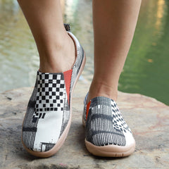 Women's Print Canvas Shoes Casual Slip On Low Top Shoes