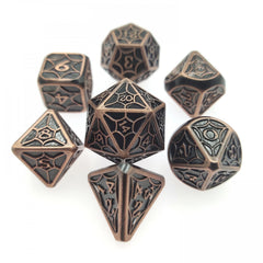 7pcs Metal Dice Set for Board Game Christmas Halloween