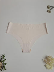 3 Pack Plus Size Basic Panties Set Women's Plus Solid Seamless Briefs