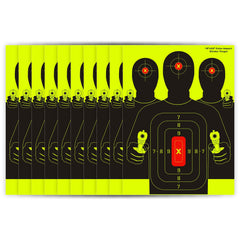 10pcs 20 32x60 Shooting Targets - Self Adhesive High Visibility