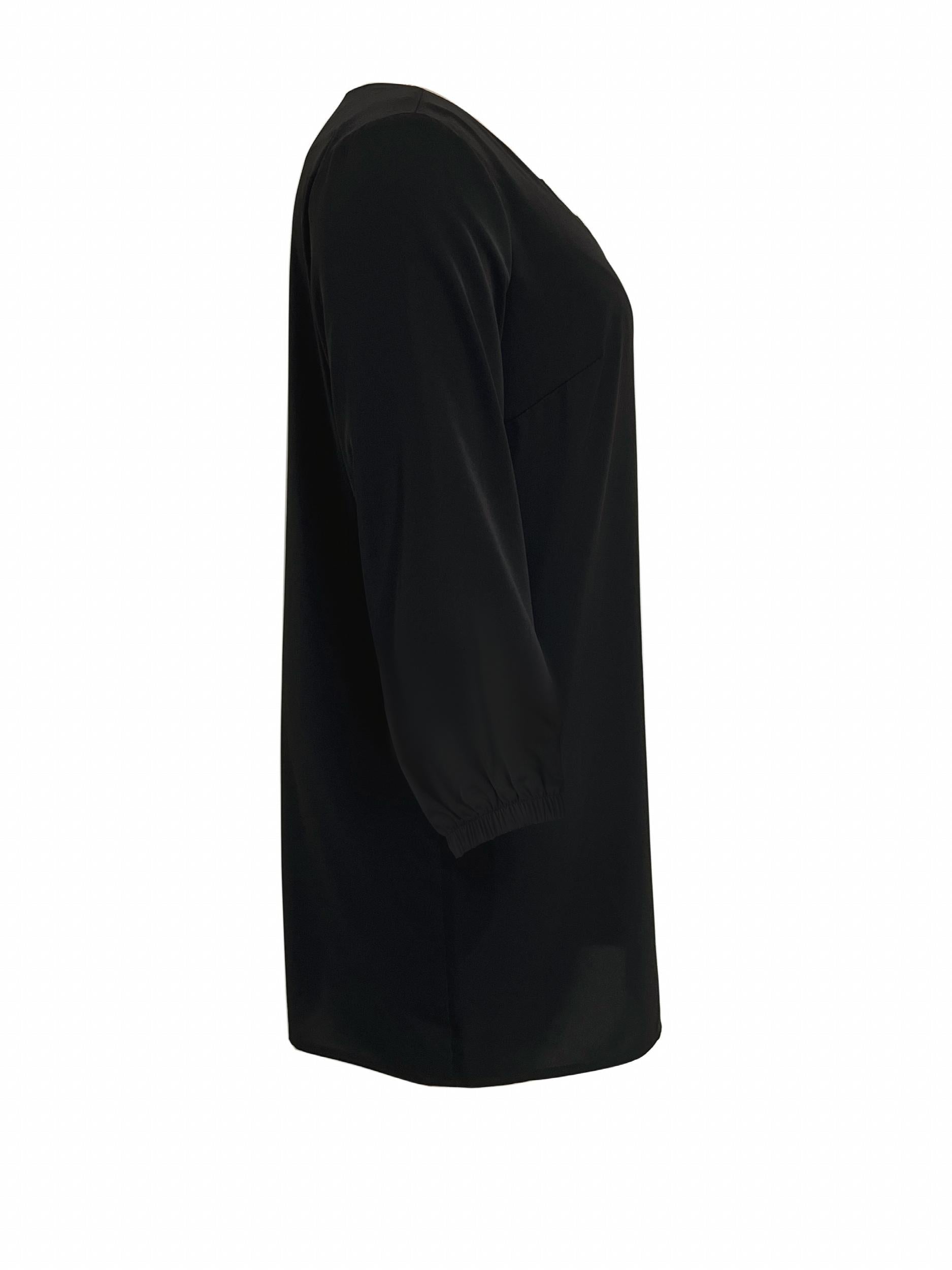 Casual Dress Cross Letter Print Lantern Sleeve Tee Dress