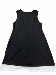 Heart Print Tank Dress Women's Plus Layered Round Neck Dress