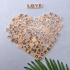Wooden Letter Blocks for Word Games Pack of 144 or 720pcs