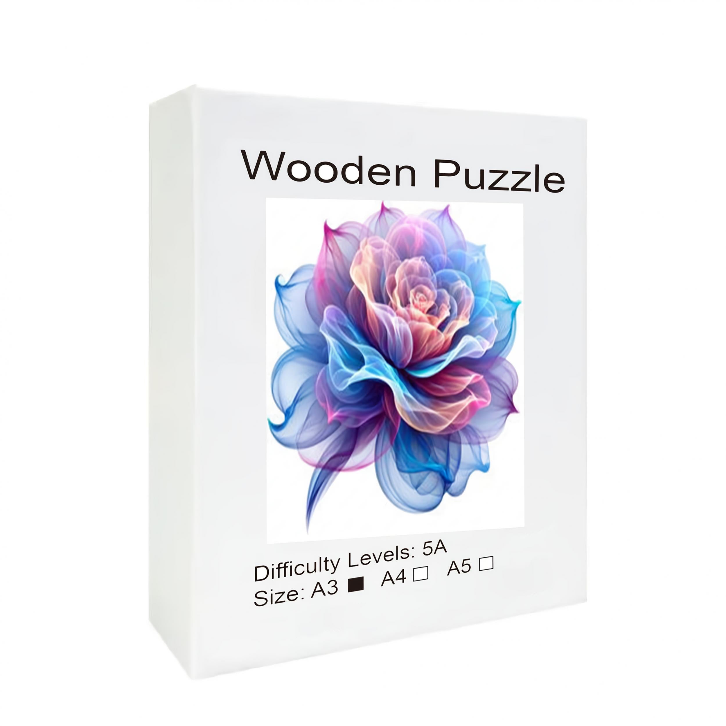 Floral Wooden Jigsaw Puzzle High Plywood Multicolor Challenging Brain Teaser