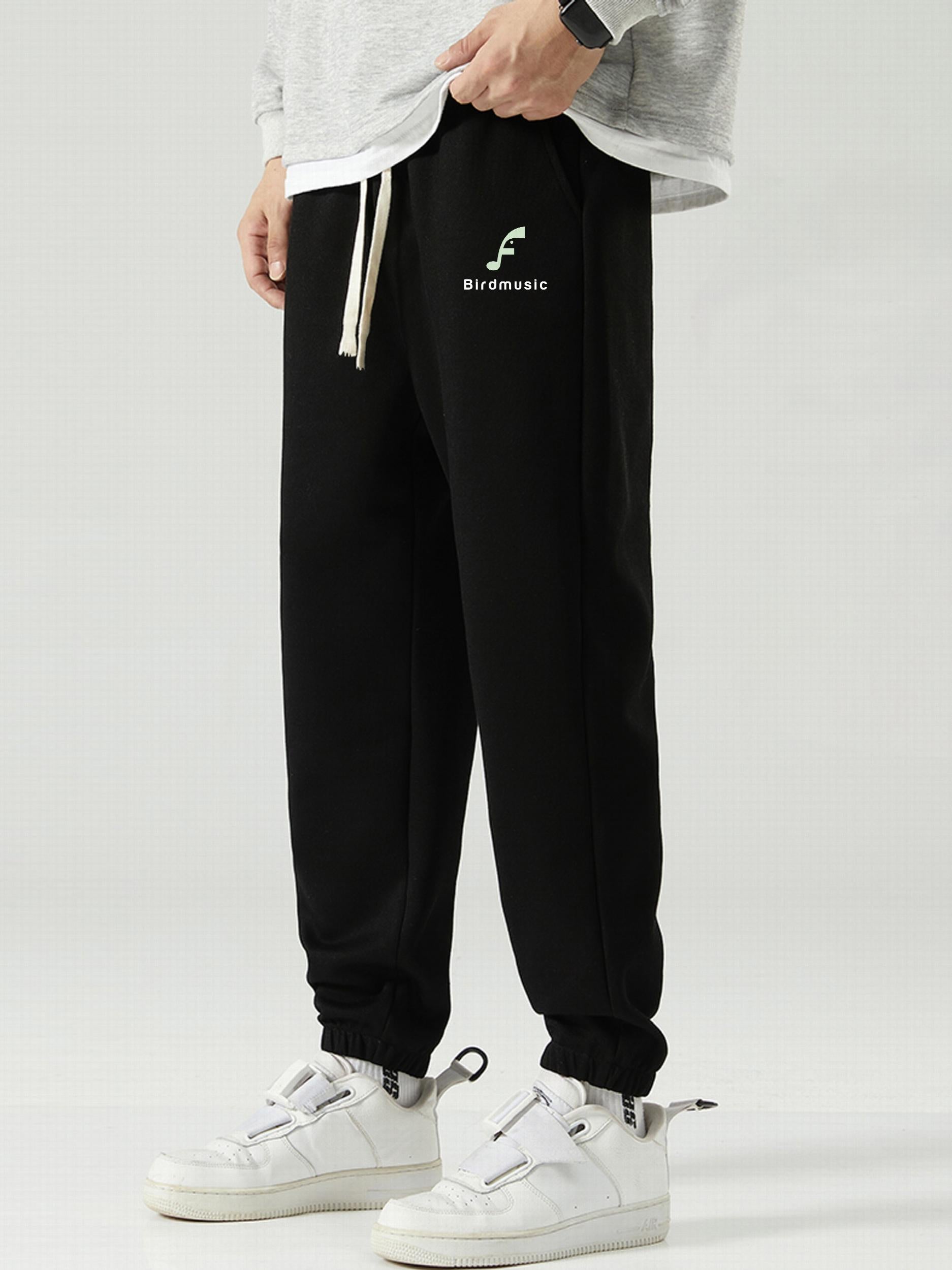 Men's Birdmusic Graphic Pants With Drawstring
