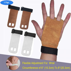 Leather Gymnastics Hand Grips 2 Holes For Men & Women