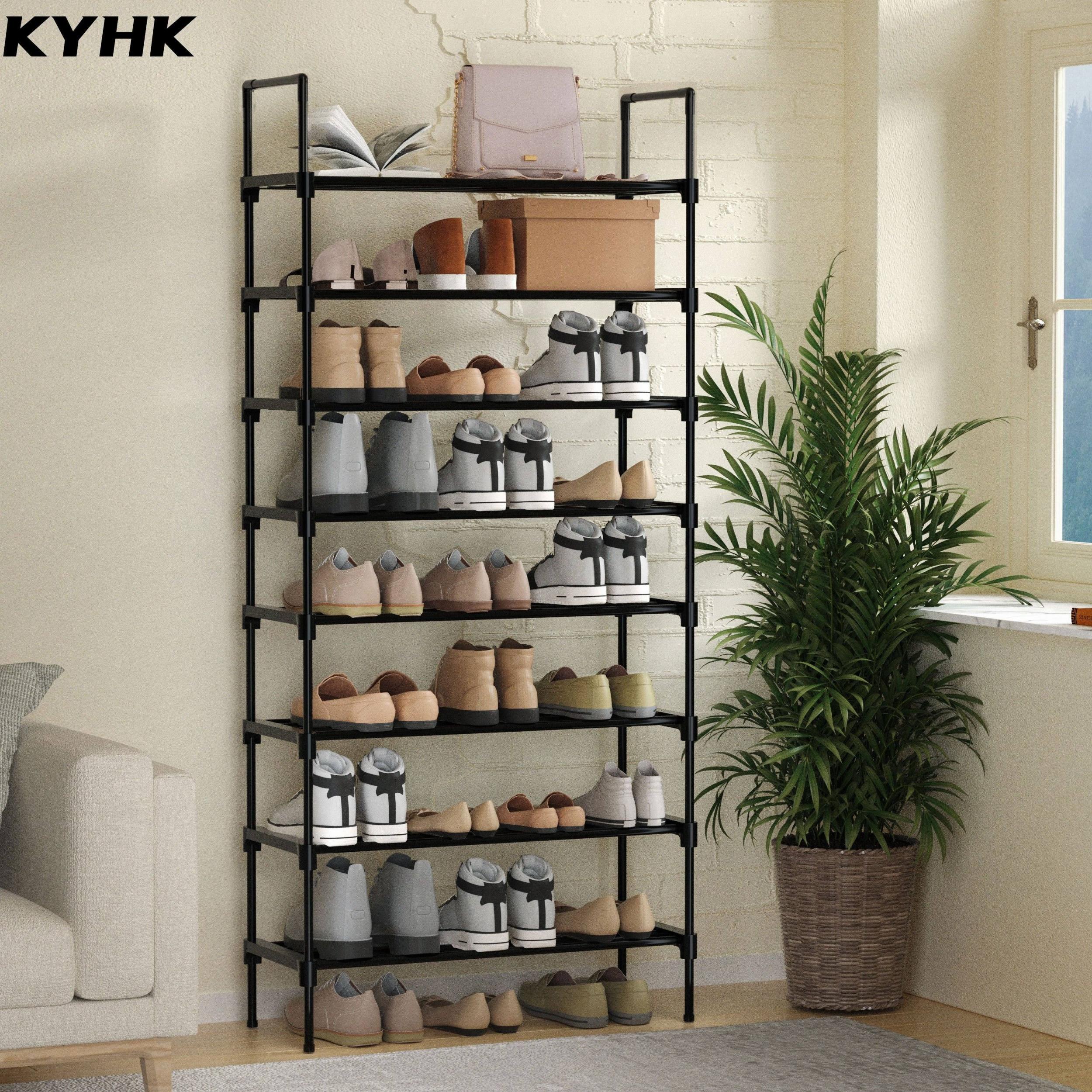 KYHK Heavy Duty Metal Shoe Storage Rack 8 Layer