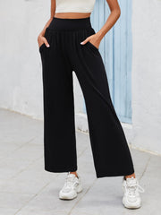 Wide Leg Pants Casual Loose Yoga Lounge Pants With Pocket