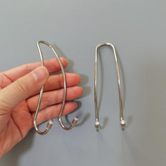 2pcs Car Seat Headrest Hooks Stainless Steel U Type Car Organizer