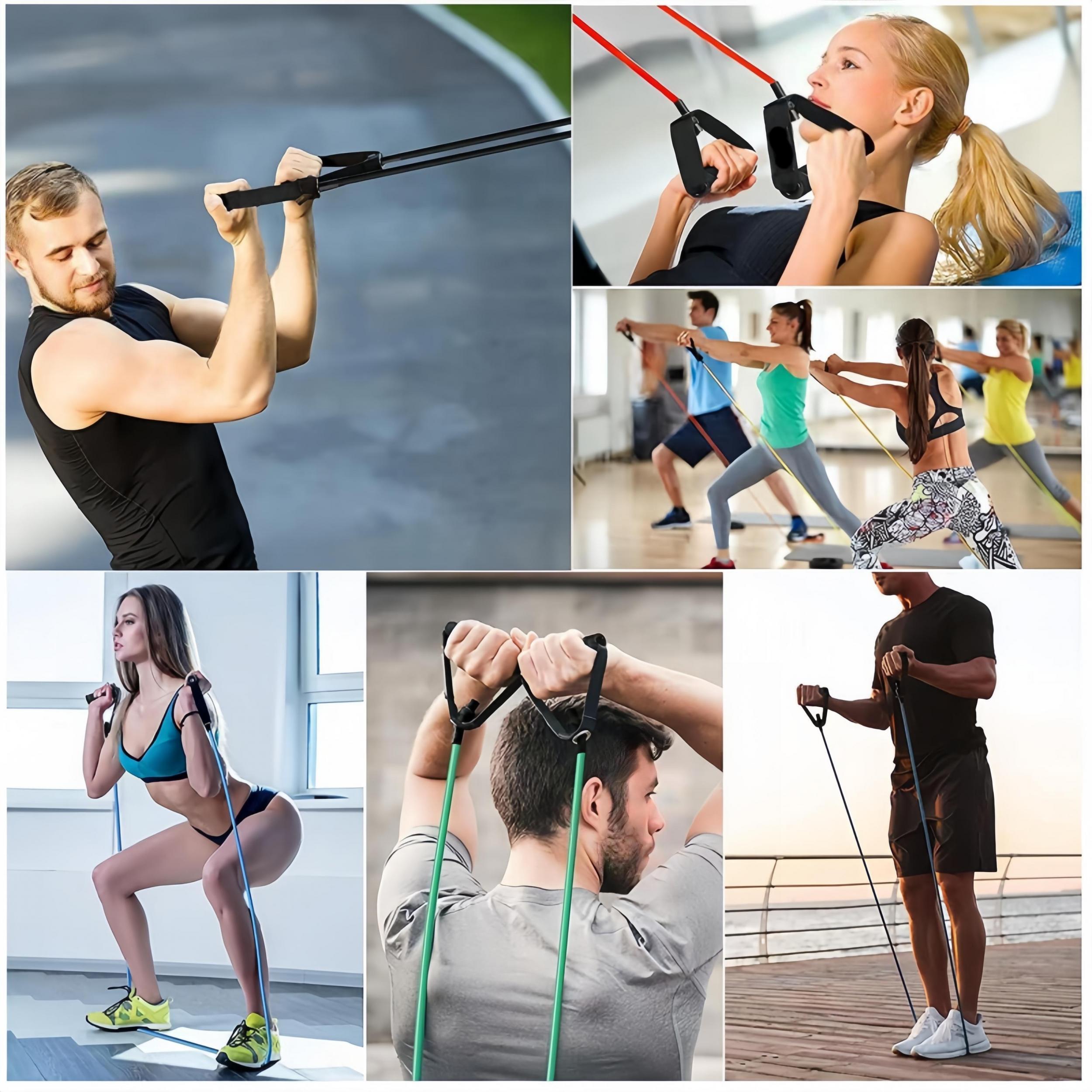 Yoga Resistance Band Set with Door Buckle
