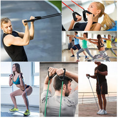 Yoga Resistance Band Set with Door Buckle