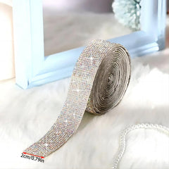 91m Rhinestone Glitter Ribbon for Craft Art Wedding Cake Decoration