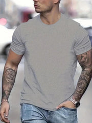 Men's Solid Short Sleeve Comfy T-shirt