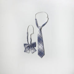 2pcs Striped Bow Tie Classic Neck Tie Casual Pre tied Neckties for Women Men