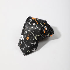 College Style Hip hop Musical Note Necktie