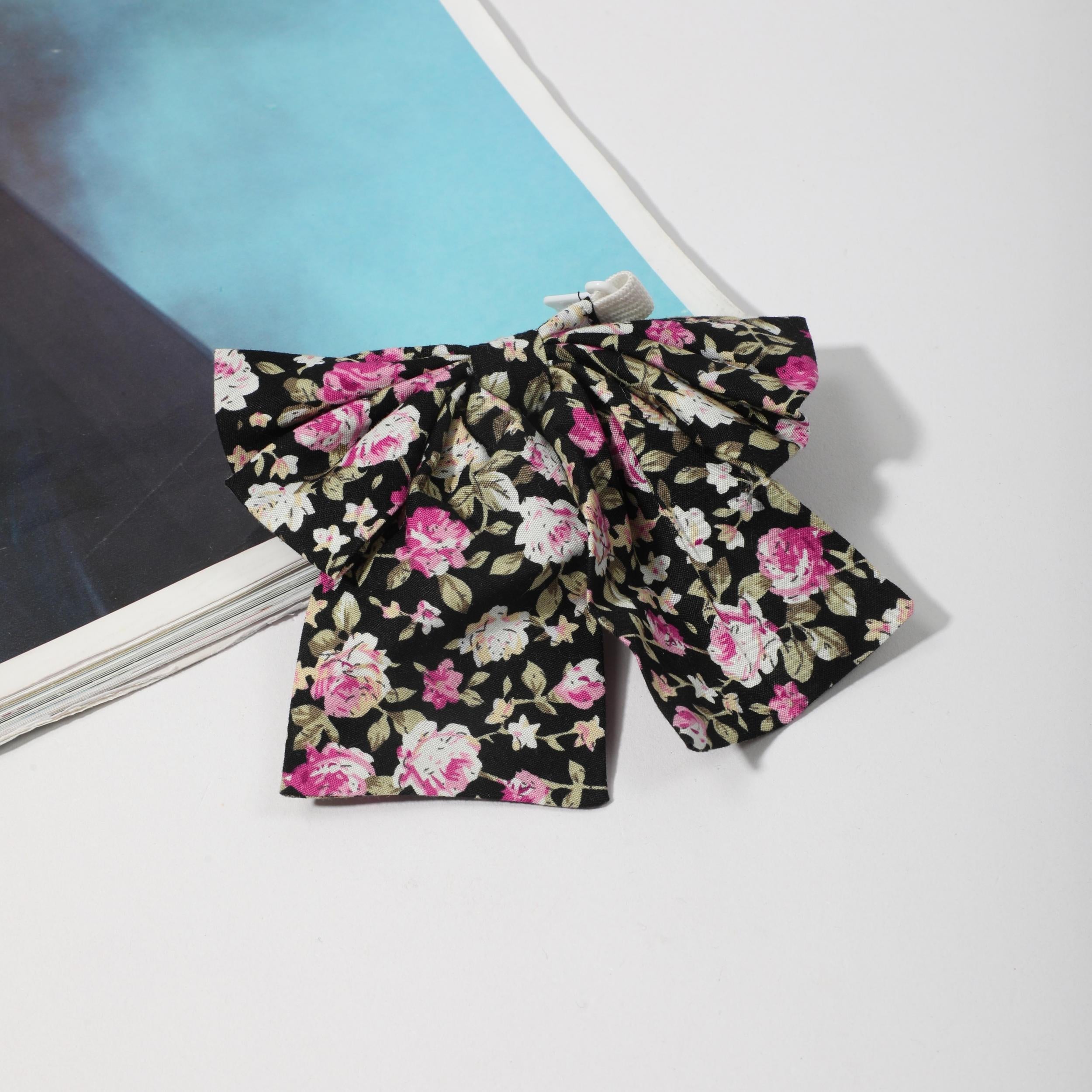 Floral Print Bow Tie for Women - Adjustable Dress Shirt Bow Tie