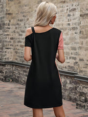 Asymmetrical Casual Mini Dress Women's Clothing