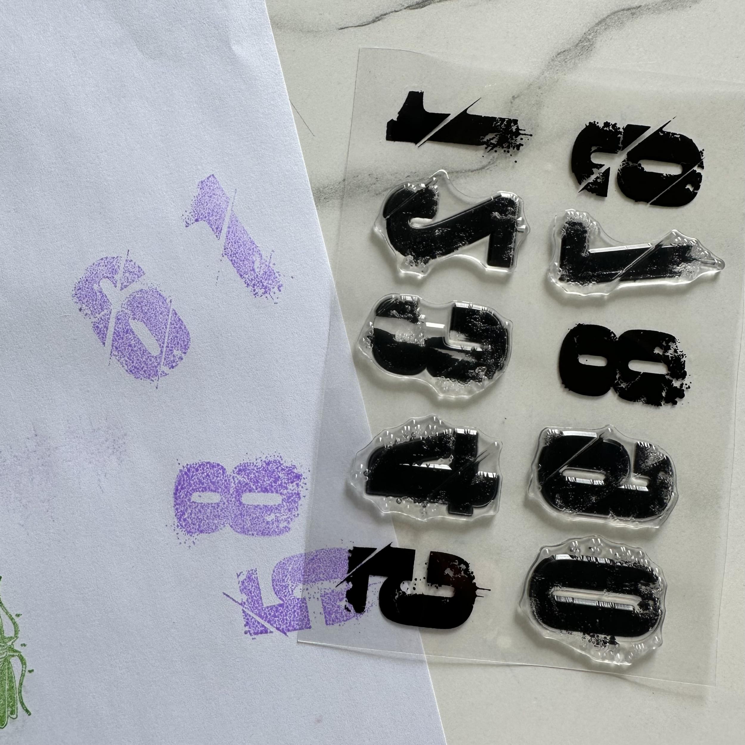 Silicone Retro Stamps Set for DIY Scrapbooking