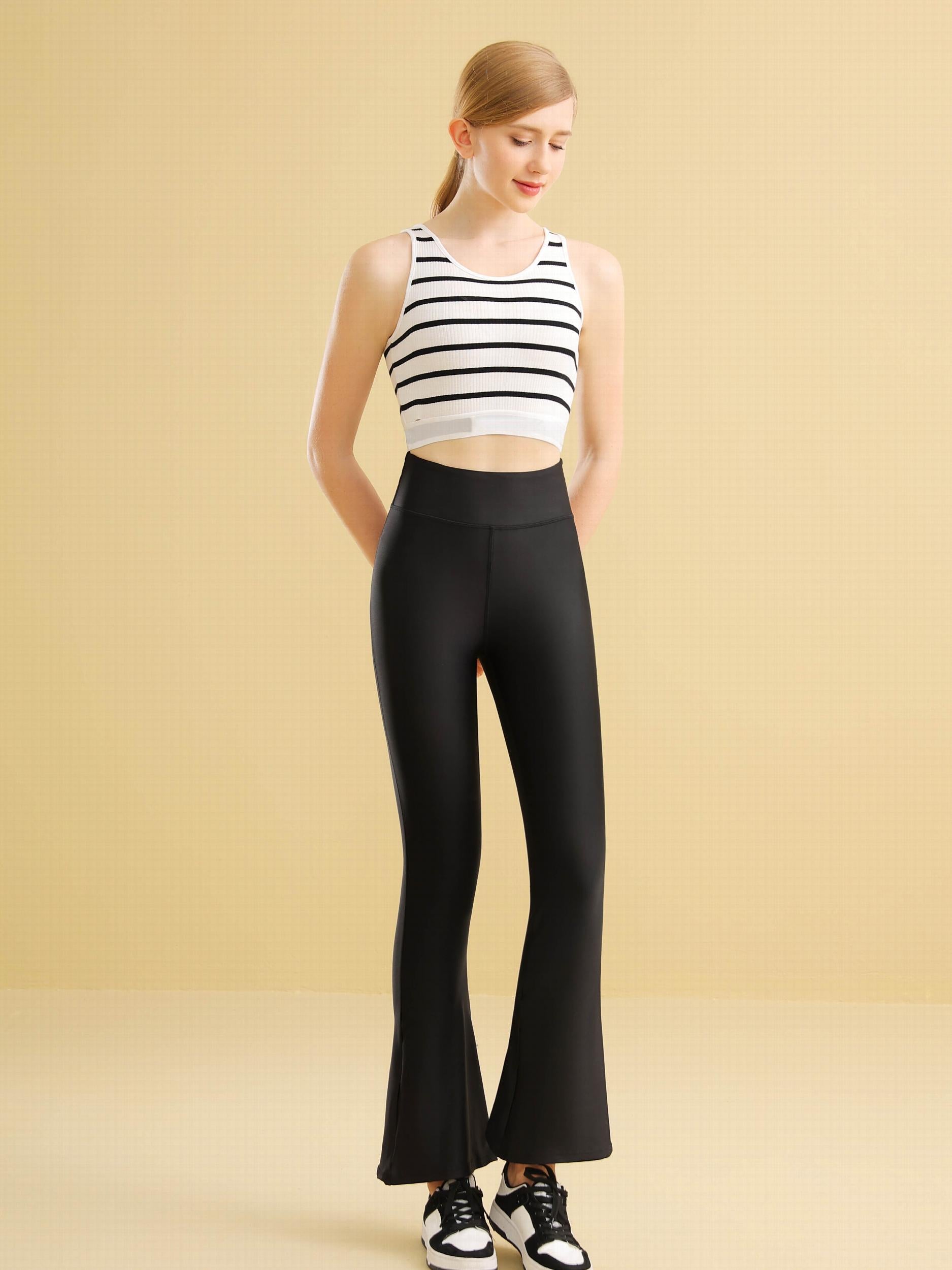 Yoga Fitness Flared Leggings Bootcut Sports Pants Women's Activewear