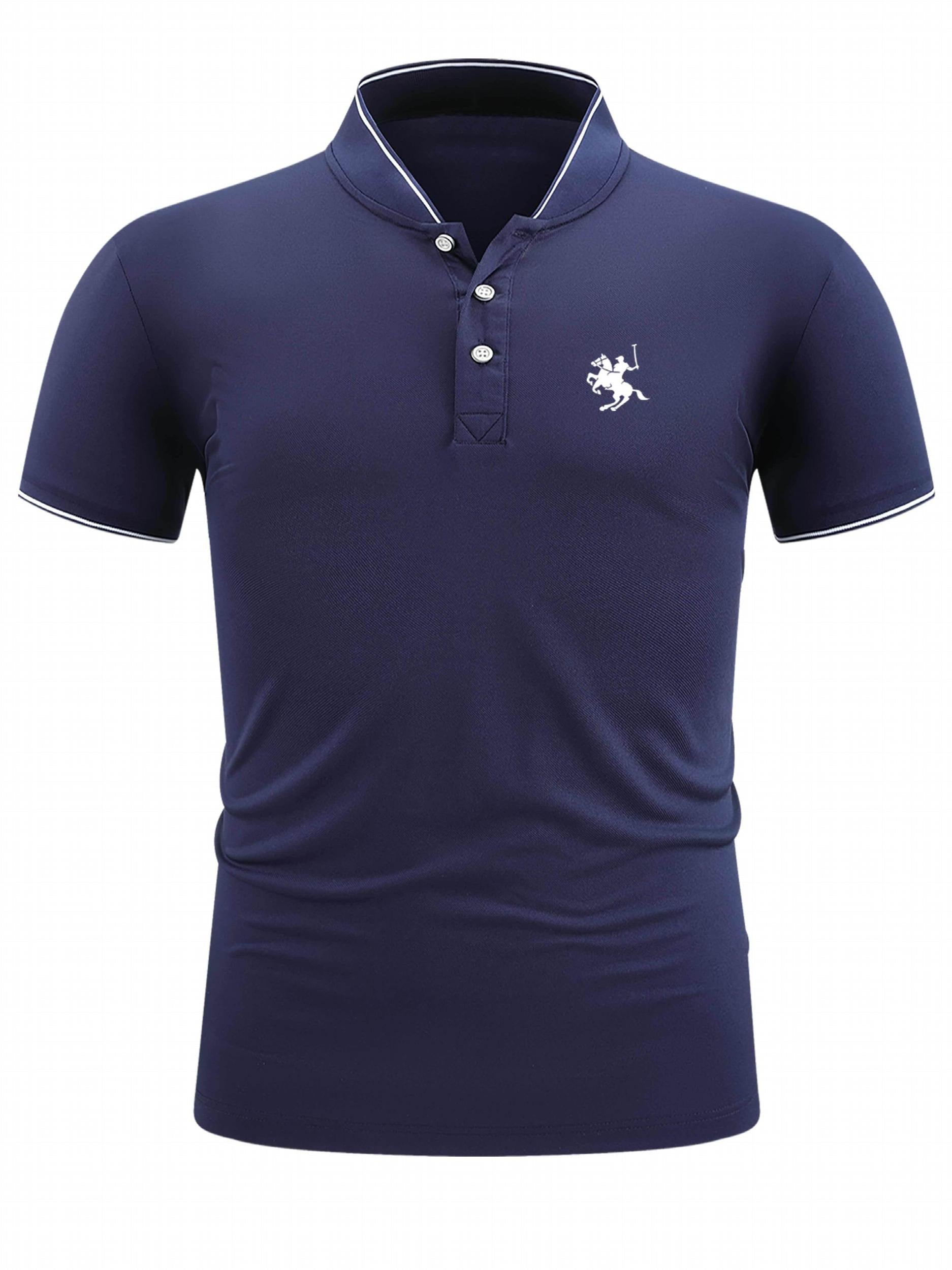 Men's Chovgan Print Golf Shirt Short Sleeve Business Casual Moisture Wicking