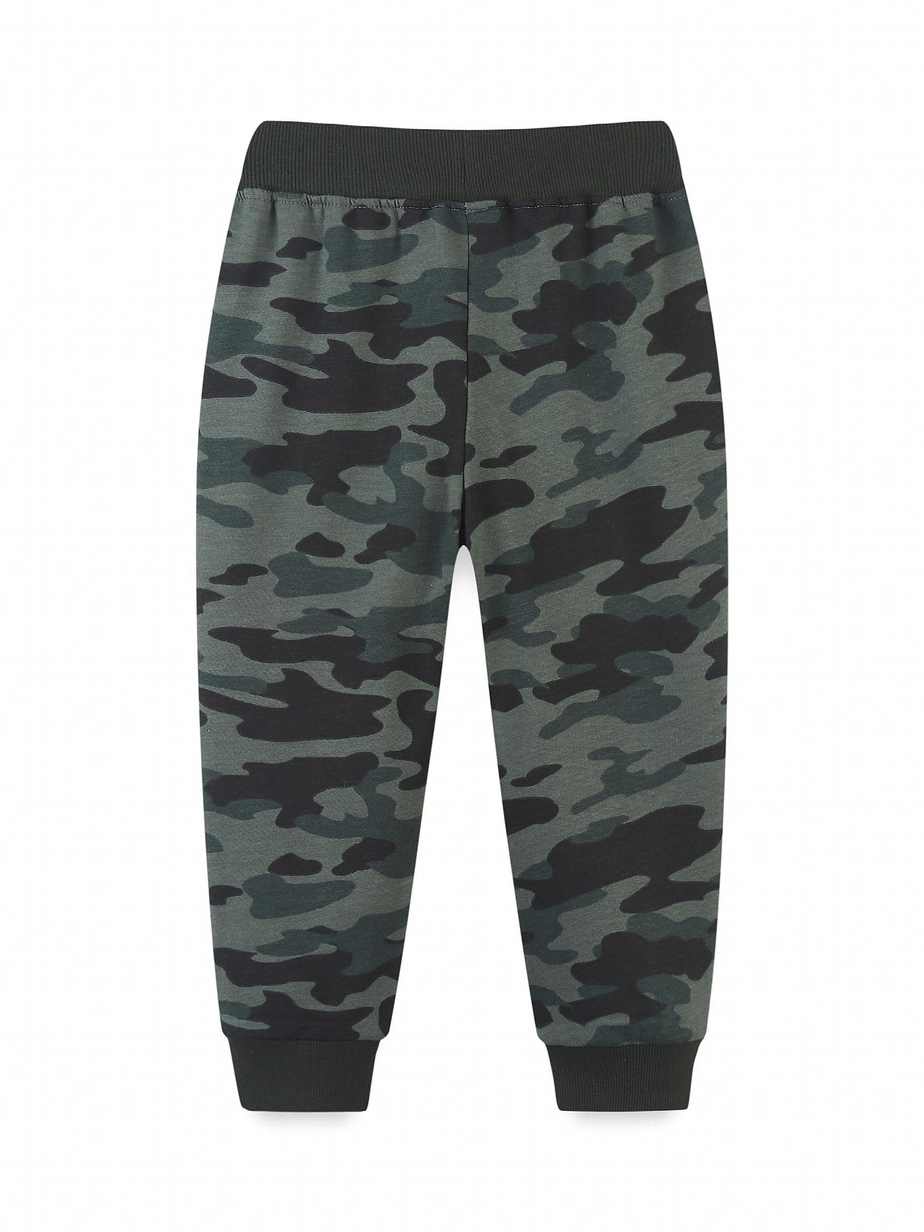 Boys Camo Active Sweatpants Breathable Jogger Sports Pants