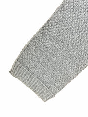 Solid Long Sleeve Open Front Knit Cardigan