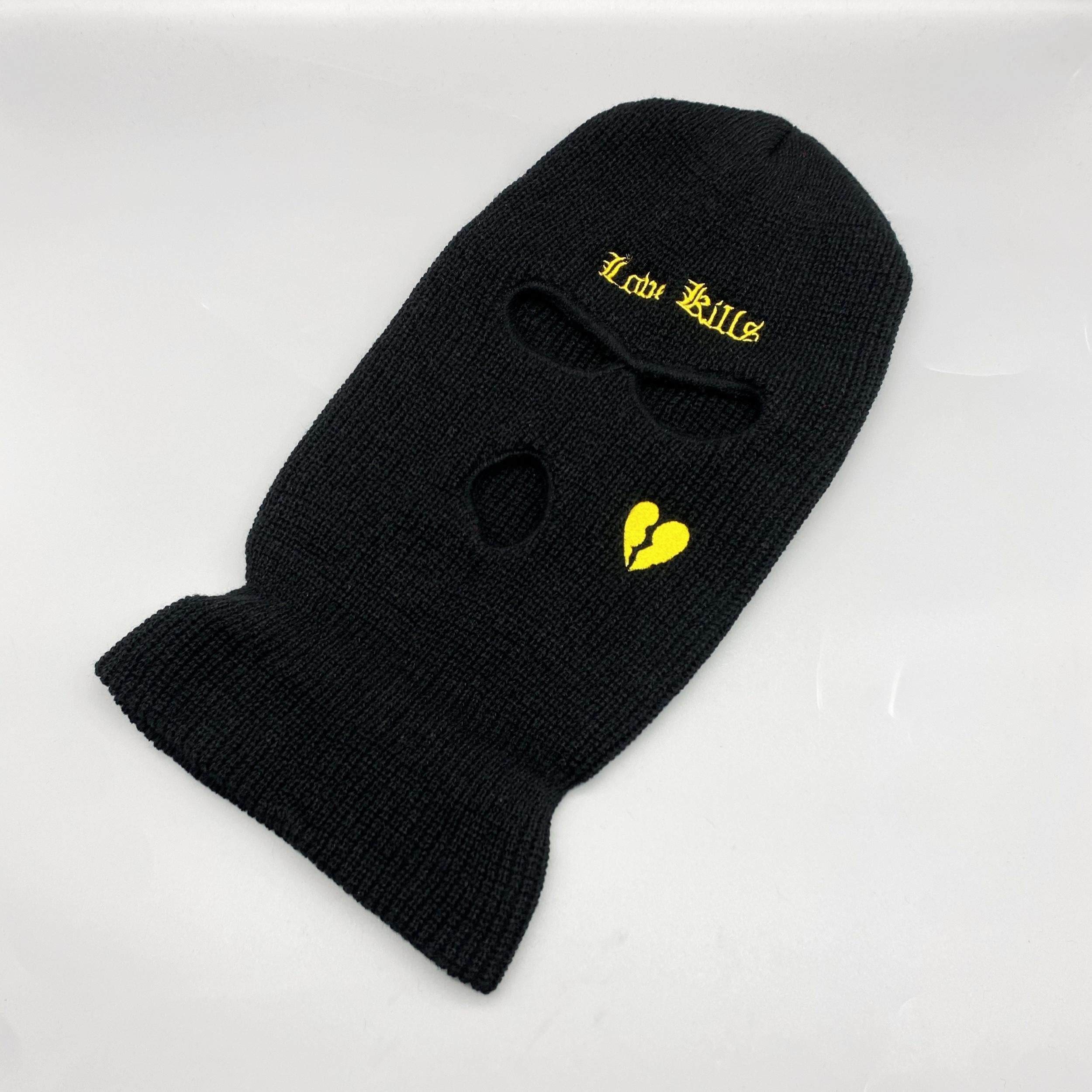 Y2K Gothic Letter Ski Mask Hip Hop Knit Hat