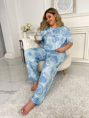Shell Print Tee & Pants Pajama Set
