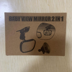 Adjustable Backseat Mirror for Secure Baby Travel