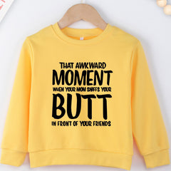 Boys Casual Sweatshirt Long Sleeve Crew Neck
