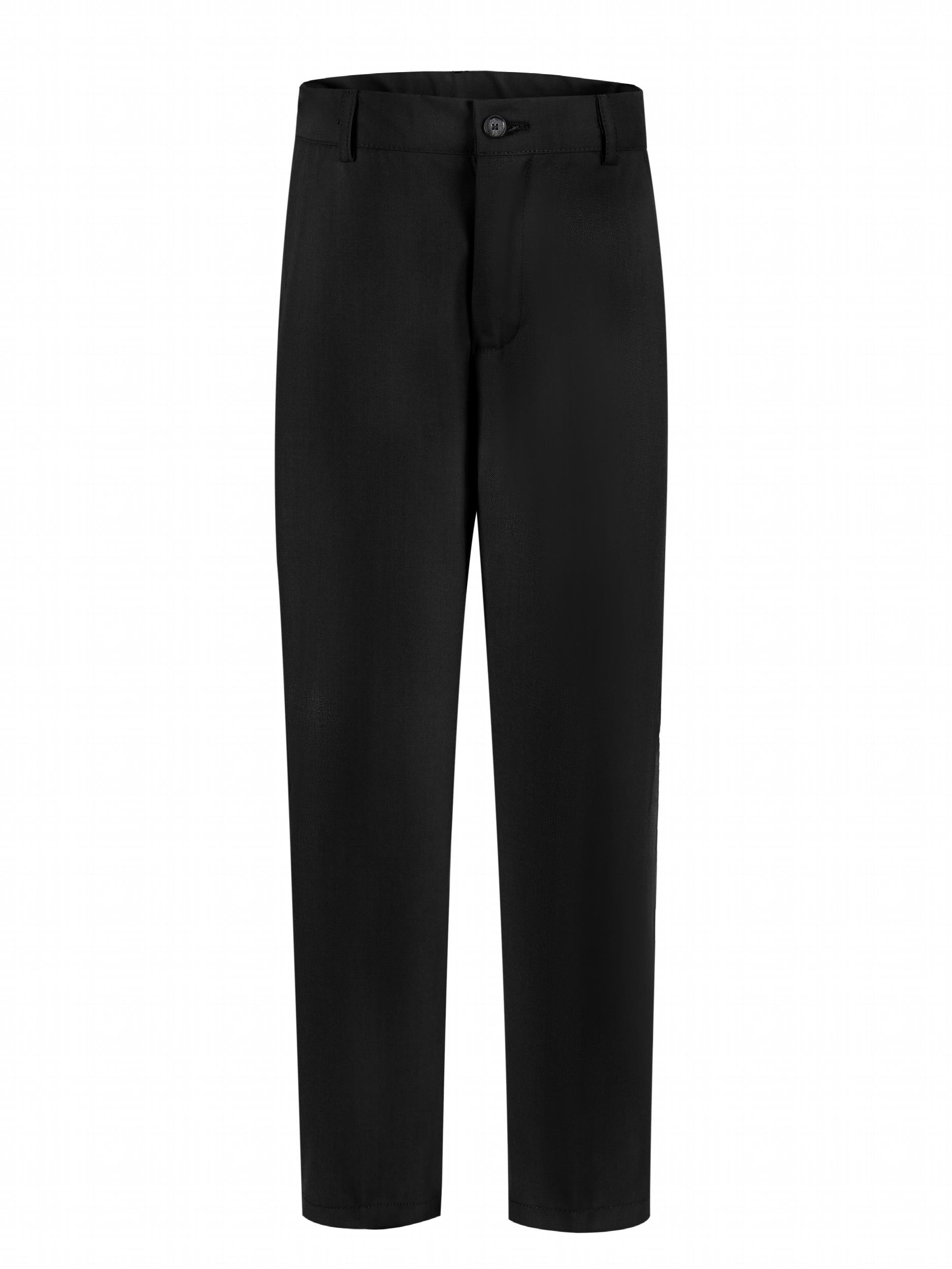 Boys Flat Front Dress Pants Adjustable Waist School Uniforms Pants