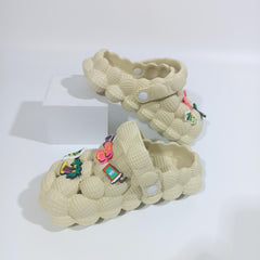 Boys Cartoon Charm House Shoes Lightweight Anti-Slip Clogs