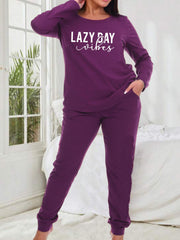 Graphic Tee & Pants Lounge Set