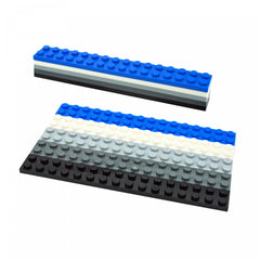 12pcs 2x16 Point Building Blocks Long Thin Blocks Educational Toys