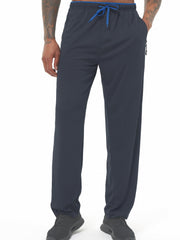 Sports Drawstring Sweatpants Loose Fit Straight Leg Pants Men s Casual